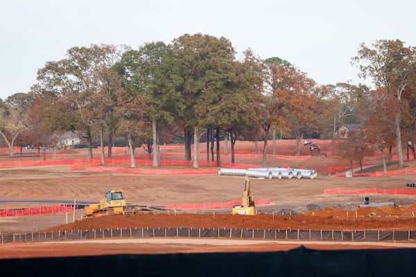 The massive renovation at East Lake Golf Club is well underway. The work began after the Tour Championship in August and is scheduled to be completed in time for next year's tournament.