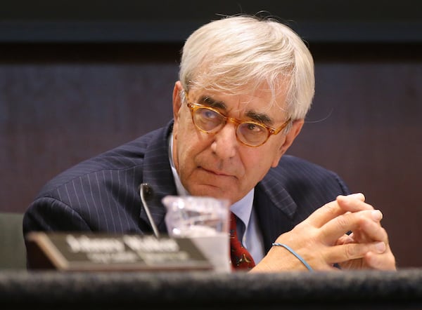 033016 MARIETTA: Mayor Steve "Thunder" Tumlin discusses the pension plan during a Marietta City Council special work session on Wednesday, March 30, 2016, in Marietta. The city's pension plan withheld benefits from Janet Cosper when her husband, longtime city administrator Hal Cosper, died. Curtis Compton / ccompton@ajc.com