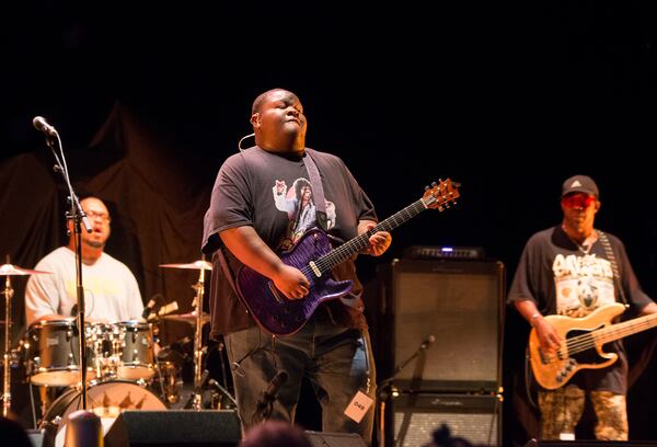 Christone "Kingfish" Ingram performs at TD Pavilion at the Mann on Wednesday, Sept. 4, 2019, in Philadelphia. (Photo by Owen Sweeney/Invision/AP)