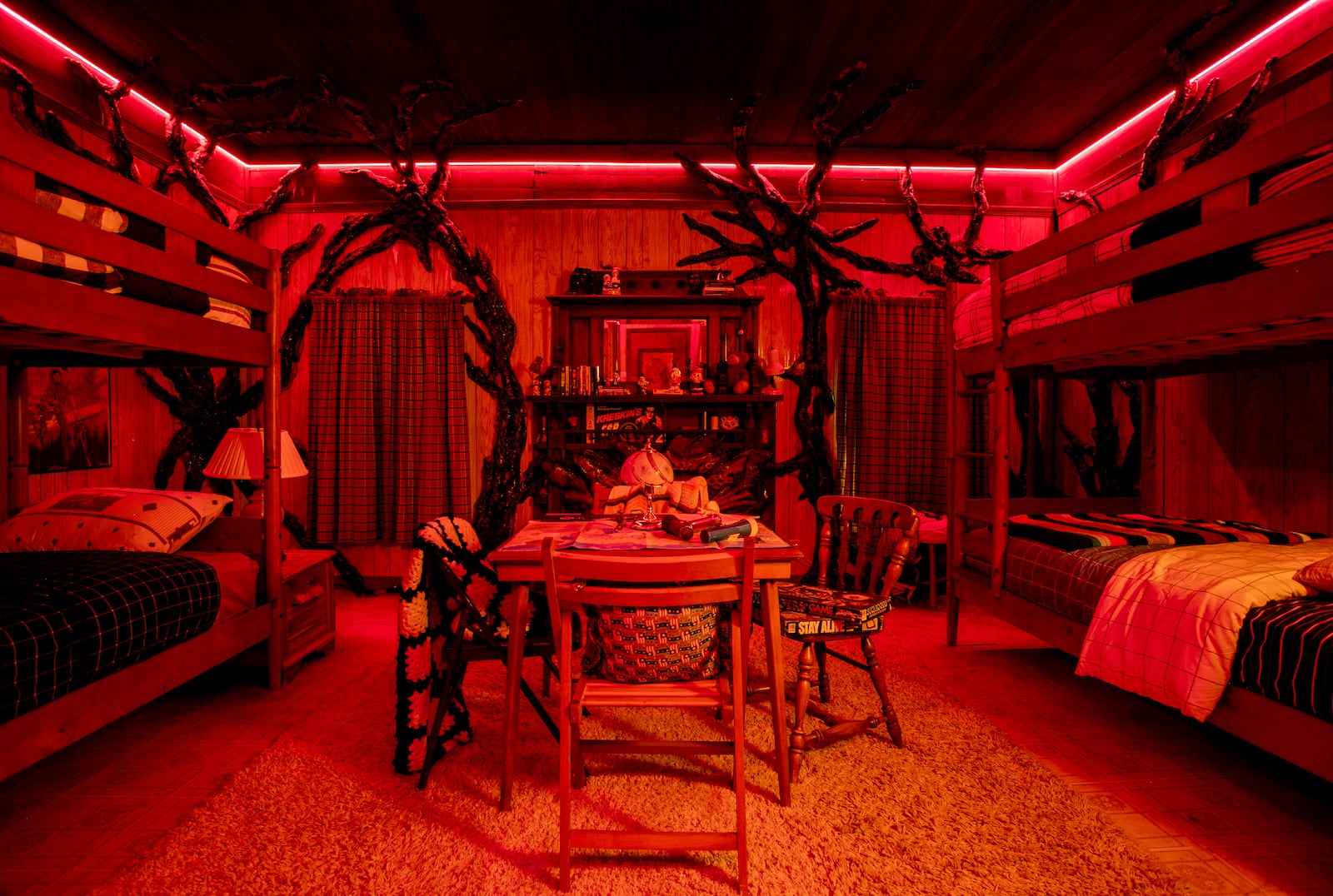 Arrived replicated the game room in the Byers home on the Netflix show "Stranger Things" at the property used by the show for exteriors. The home is available for Airbnb rental and investors can buy a share of the house as well. ARRIVED