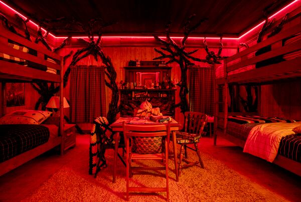 Arrived replicated the game room in the Byers home on the Netflix show "Stranger Things" at the property used by the show for exteriors. The home is available for Airbnb rental and investors can buy a share of the house as well. ARRIVED