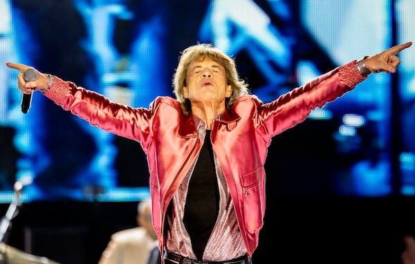 Atlanta, GA: The Rolling Stones play for crazed fans singing along to every word at Mercedes Benz Stadium on the Hackney Diamonds Tour. Photo taken Friday June 7, 2024. 060924 aajc rolling stones review (RYAN FLEISHER FOR THE ATLANTA JOURNAL-CONSTITUTION)