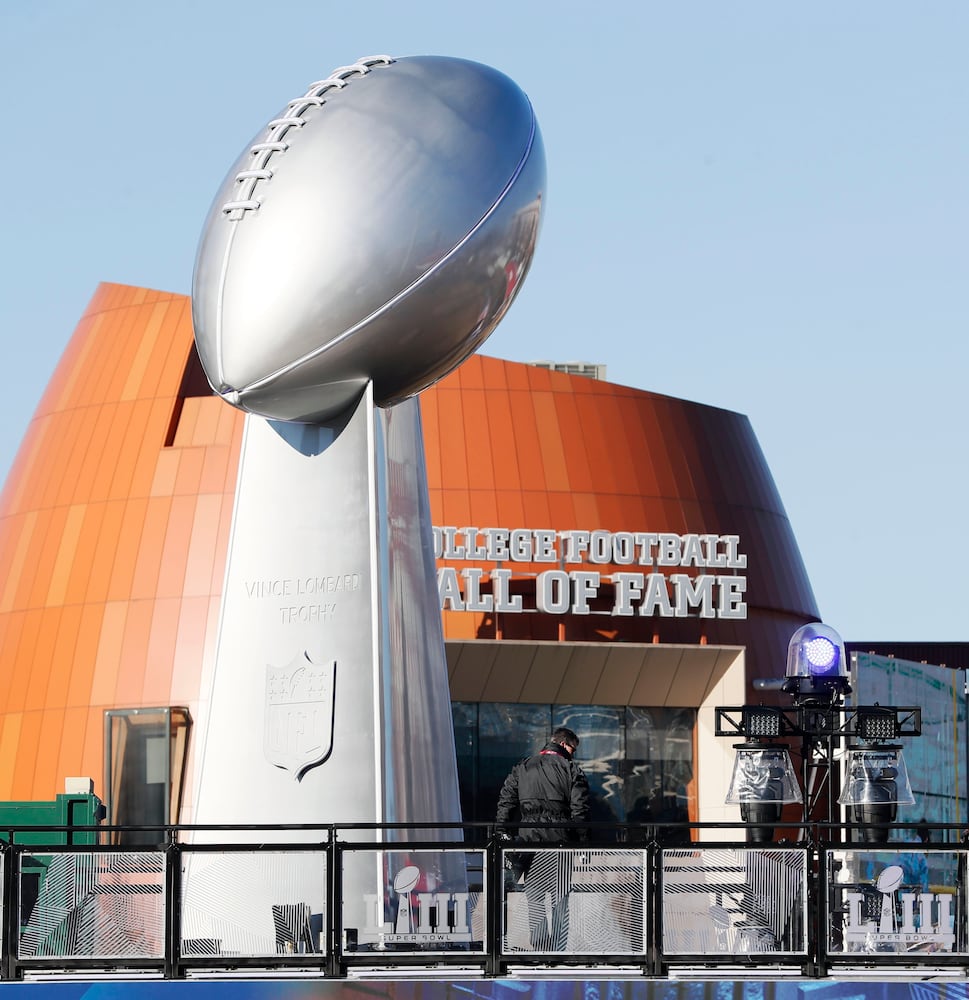 Photos: Setting up the Super Bowl Experience in Atlanta