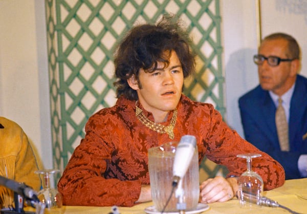 Mickey Dolenz of Monkees singing group at press conference at Warwick Hotel in New York City on July 6, 1967. (AP Photo/RH)