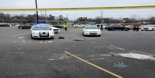 Nashville Metropolitan Police Department personnel investigate the scene after Officer Josh Baker was injured in a shootout. (Nashville Metropolitan Police Department)