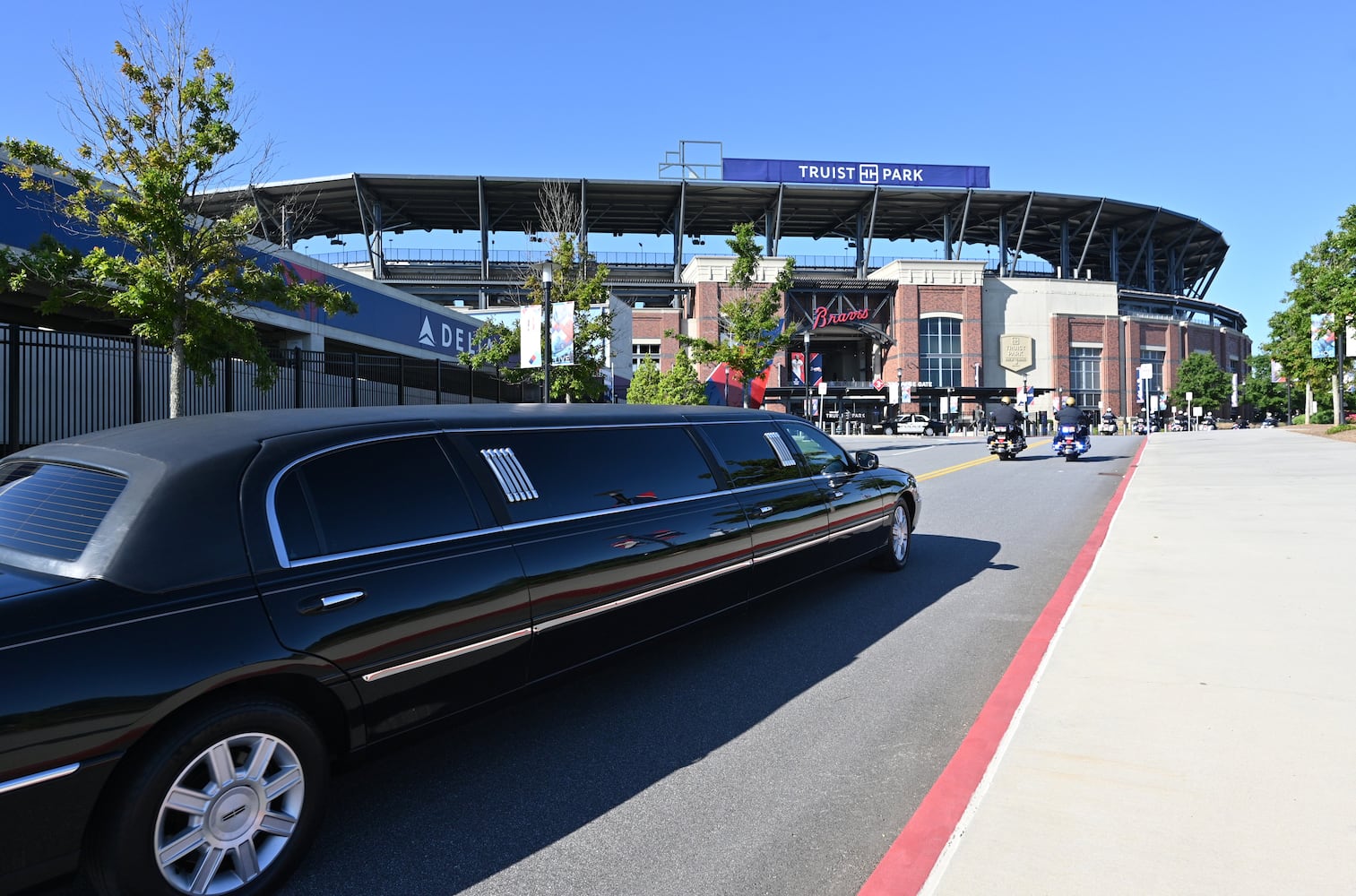 Photos: Funeral at Truist Park for Smyrna officer killed in crash