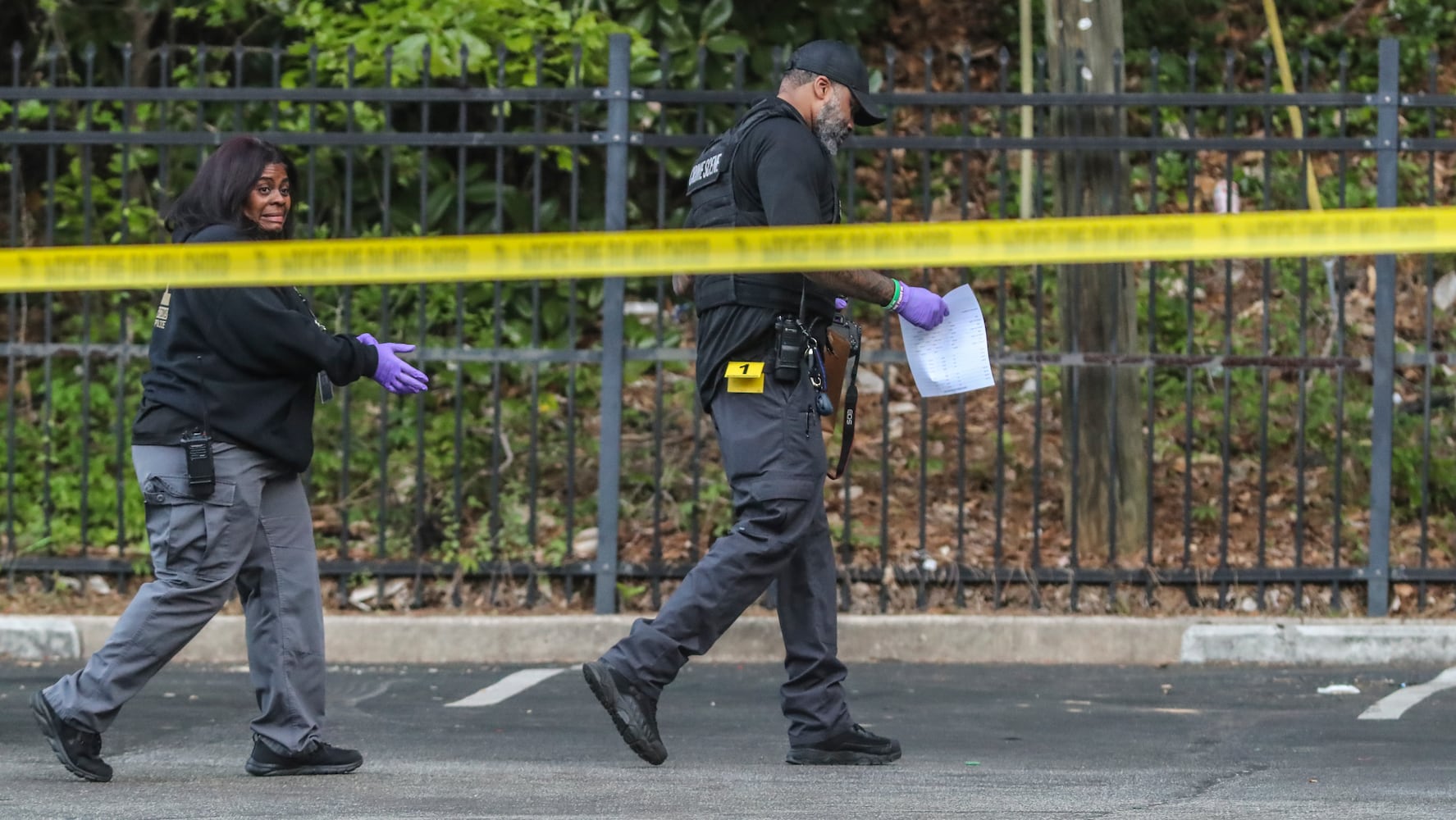 Atlanta police investigate a fatal shooting at the Flipper Temple Apartments located at 2479 Abner Terrace in northwest Atlanta. 
