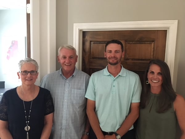 From left to right, Kathy Williams and Eddie Williams, with their son Graham Williams and daughter Hollie Keeter. (BILL RANKIN/brankin@ajc.com)