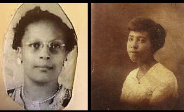 Roberta Turner Sims and Rosa McMickens, two former teachers at the Cherry Grove School. Courtesy of Barrett Hanson