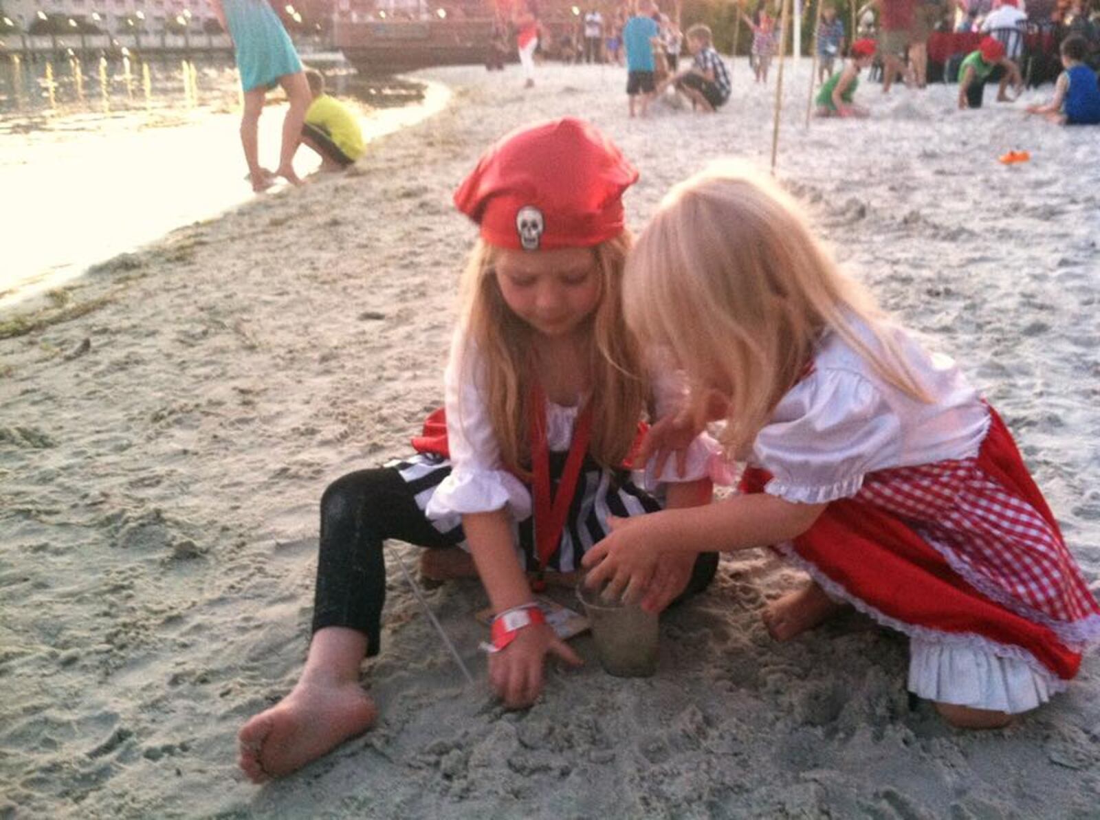 Parenting blogger Kristen Howerton shared this photo of her kids playing near where the gator attack occurred.