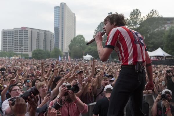 Cage the Elephant performed during the Shaky Knees Music Festival in 2017 and will return this year. (DAVID BARNES / DAVID.BARNES@AJC.COM)