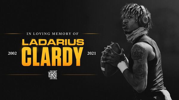 Ladarius Clardy was a sophomore quarterback for Kennesaw State who was gunned down in his hometown of Pensacola, Fla.