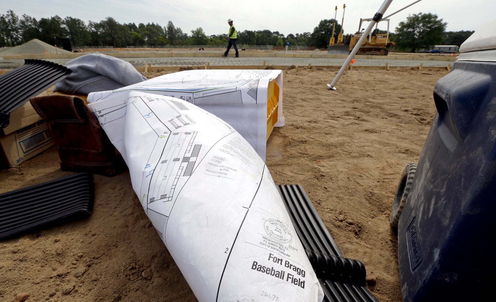 Fort Bragg builds a baseball field