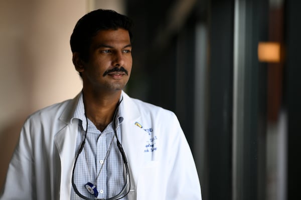 Alexander Daniel, DDS, photographed at the Johns Hopkins Outpatient Center, Friday, Feb. 28, 2025, in Baltimore. (AP Photo/Nick Wass)