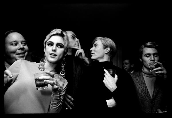 "Andy Warhol, Edie Sedgwick and Entourage, New York" (1965) by Steve Schapiro.
Courtesy of Jackson Fine Art