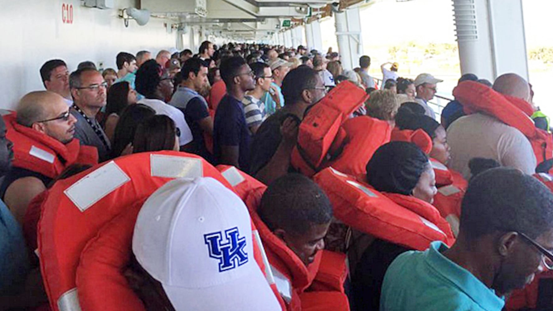 A fire broke out on the Freedom of the Seas cruise ship as it pulled into a harbor in Jamaica.