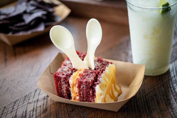 Velvet Taco Red Velvet Cake. Photo credit- Mia Yakel.