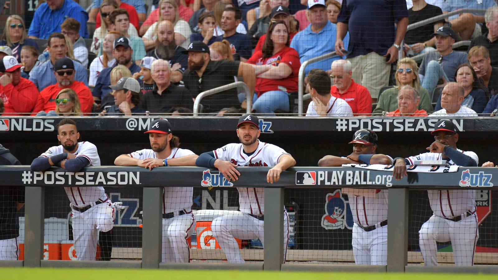 Atlanta's last home game with fans in the stands was Game 5 of the NLDS in which the St. Louis Cardinals went up 10 runs in the first inning Wednesday, Oct. 9, 2019, eliminating the Braves from the postseason.  (Hyosub Shin / Hyosub.Shin@ajc.com)