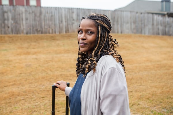 Latanya Weston, a local nurse practitioner, at her home in Locust Grove, Georgia, on Tuesday, December 20, 2022. Weston has focused her work on increasing equity in kidney care, after losing her sister to kidney disease. CHRISTINA MATACOTTA FOR THE ATLANTA JOURNAL-CONSTITUTION.