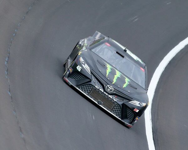 Testing the new surface at AMS. Photo courtesy of Atlanta Motor Speedway.