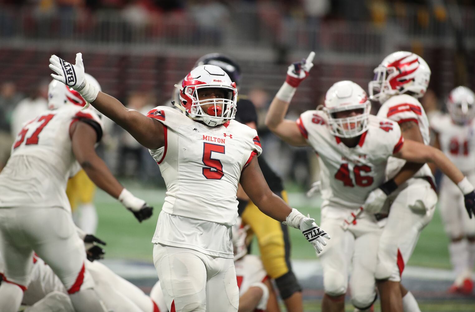 Photos: Day 2 of HS state title games at Mercedes-Benz Stadium