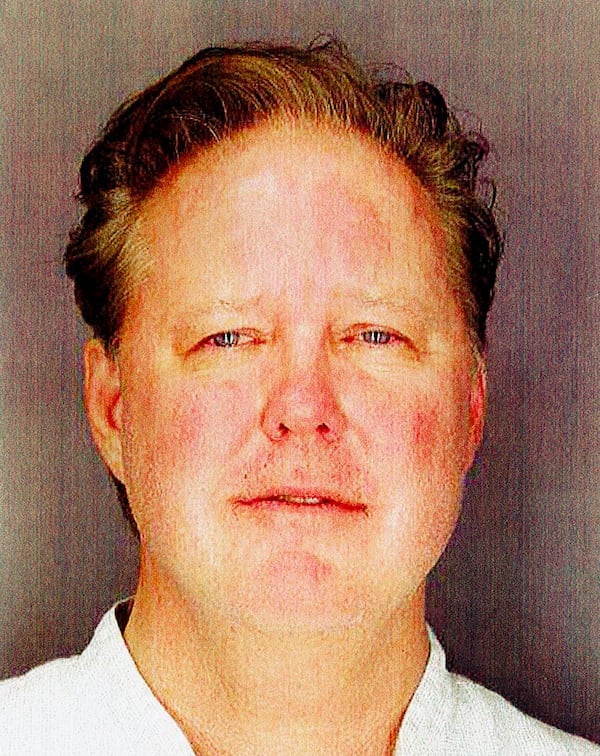 This undated photo provided by Sag Harbor Village Police Department on Monday Aug. 6, 2018, shows Brian France, chairman of NASCAR, taken after his arrest in New York's Hamptons for driving while intoxicated and criminal possession of oxycodone.