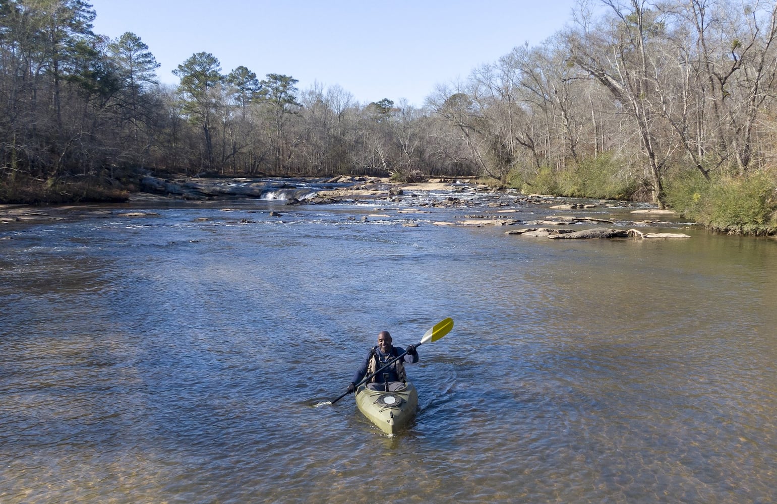 Amid heated political battles, fans of the South River paddle on