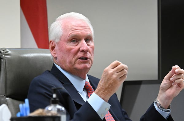 Superior Court Judge H. Patrick Haggard speaks during a hearing of Jose Ibarra at Athens-Clarke County Superior Court on Tuesday, Nov. 12, 2024, in Athens, Ga. (Hyosub Shin/AJC)