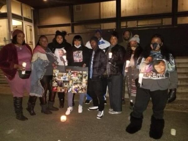 Ernest Thompson's family held a candlelight vigil in December 2020 where he was killed.