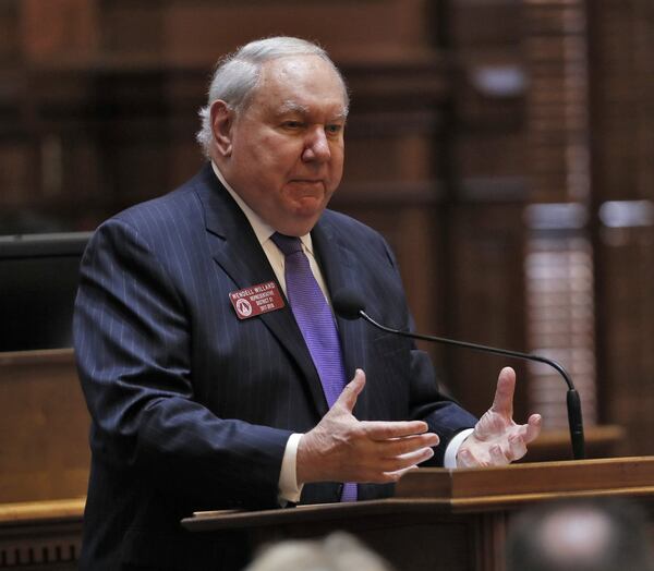 Wendell Willard, R - Sandy Springs, retired from the General Assembly in 2018. He also served as city attorney for Sandy Springs. BOB ANDRES /BANDRES@AJC.COM