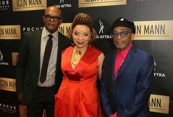 Samuel L. Jackson, from left, Ruth E. Carter and Spike Lee arrive at the 7th Annual ICON MANN Pre-Oscar Dinner at the Waldorf Astoria on Thursday, Feb. 21, 2019, in Beverly Hills, Calif. (Photo by Willy Sanjuan/Invision/AP)