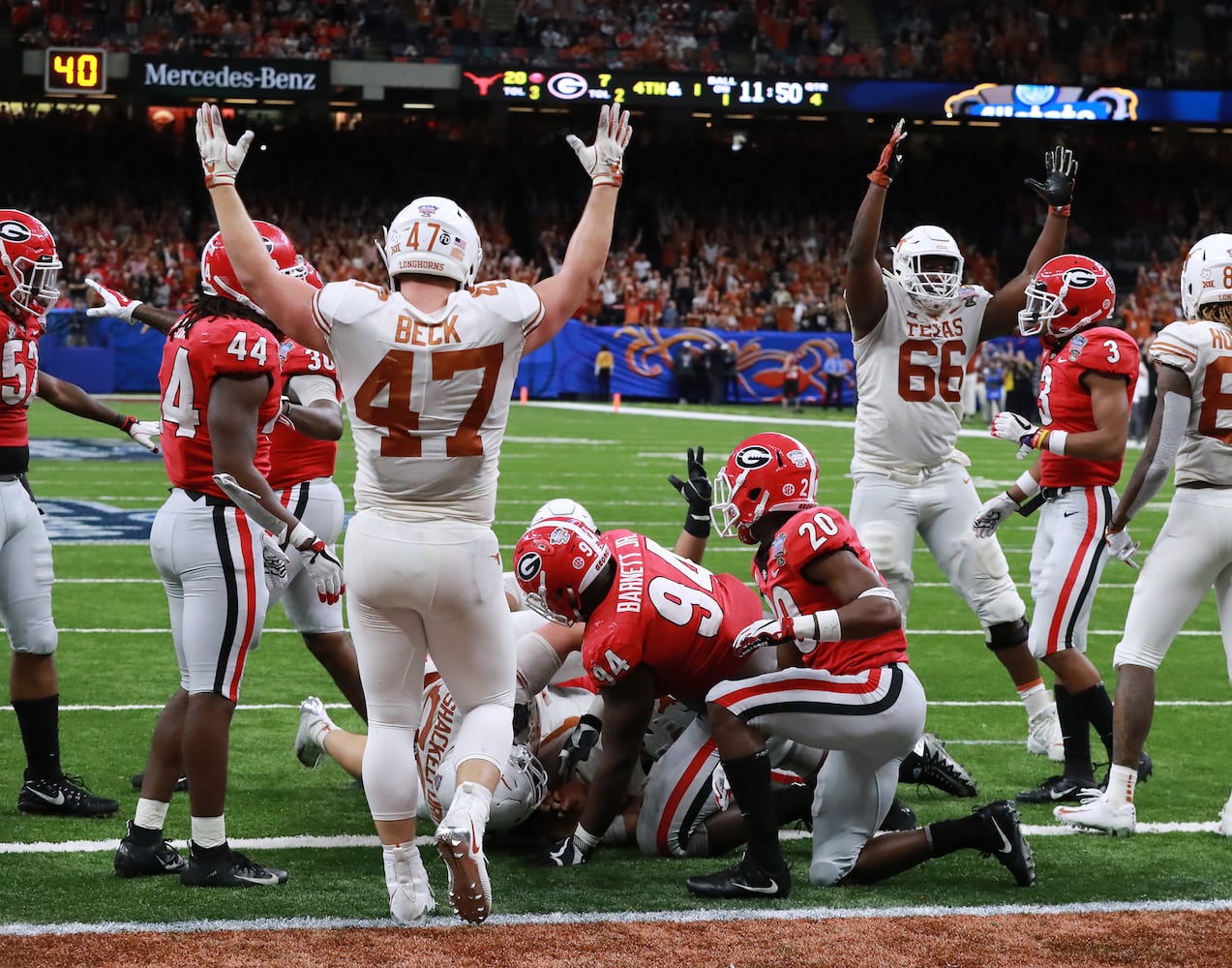 Photos: Georgia manhandled by Texas in the Sugar Bowl