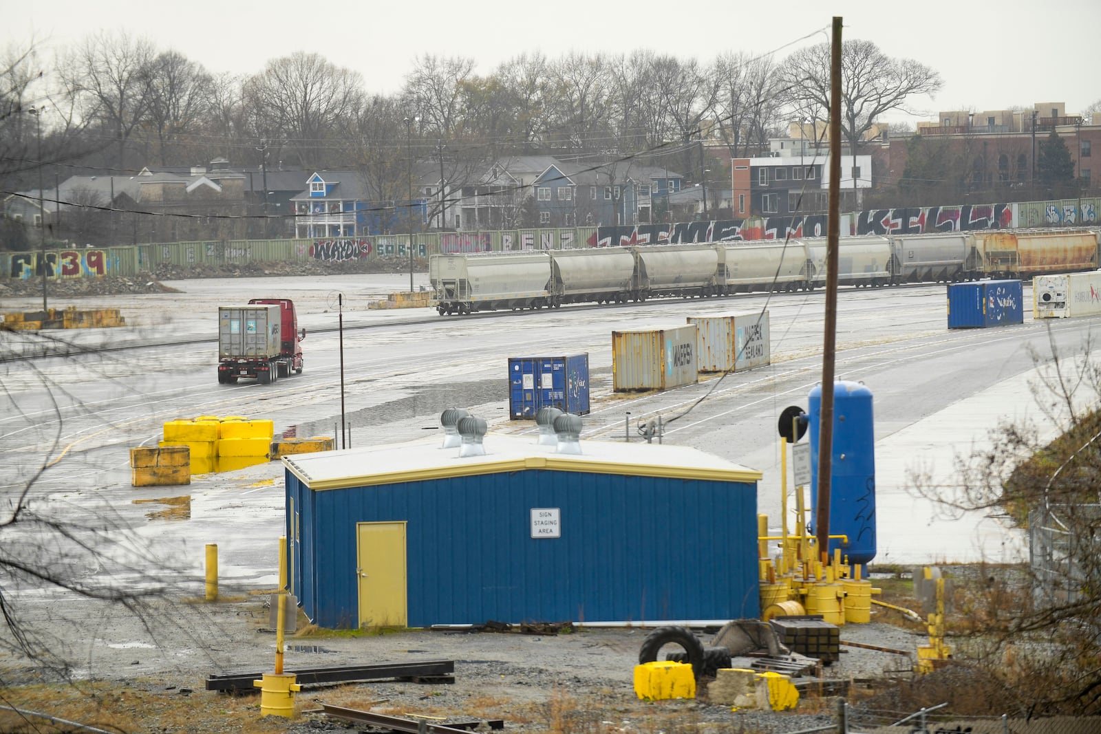 CSX’s Hulsey Yard seen Tuesday, Dec. 21, 2021 in Atlanta . (Daniel Varnado/For the Atlanta Journal-Constitution)