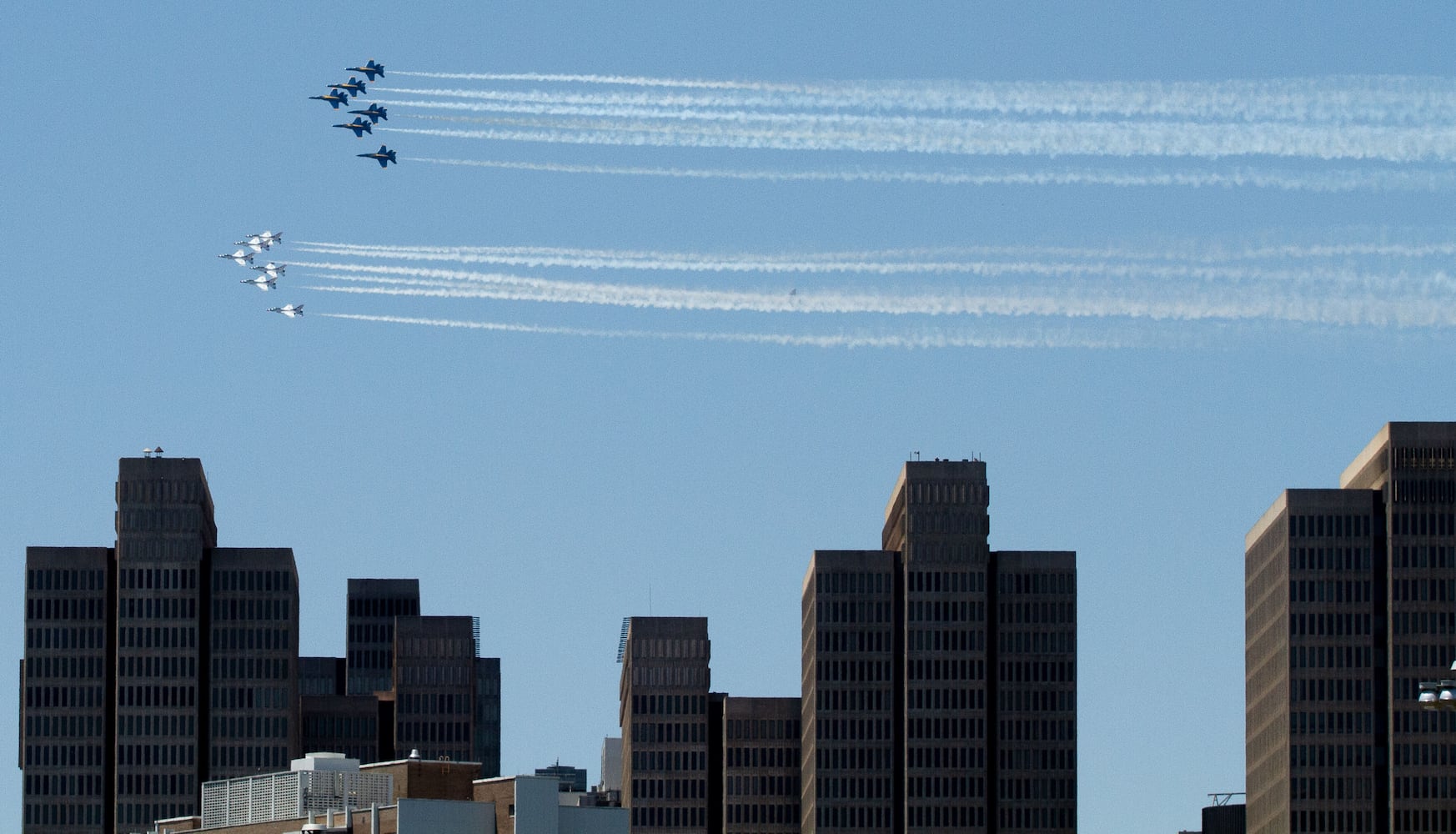 PHOTOS: Blue Angels, Thunderbirds fly over Atlanta