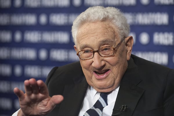 Henry Kissinger gave what Newt Gingrich says was the former U.S. Secretary of State's final interview for the documentary “Journey to America with Newt and Callista Gingrich.” Chris Usher/CBS News/AP