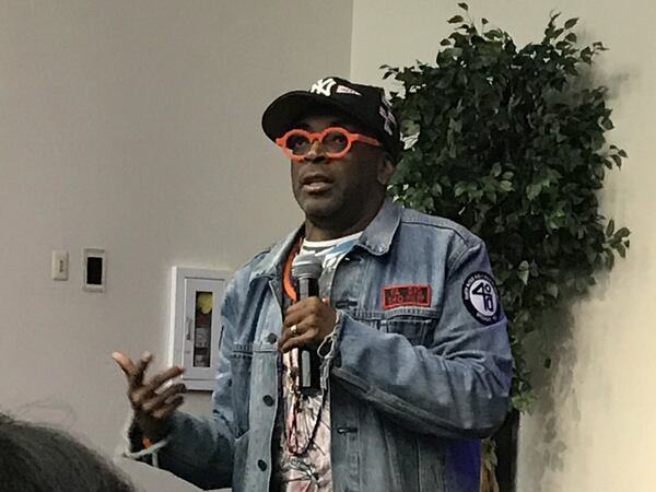 Spike Lee, shown at Spelman College last September to promote his Netflix series “She’s Gotta Have It,” promises he’ll be at the Fox Theatre on Feb. 19 for the 30th anniversary screening of his film “School Daze.” RODNEY HO / RHO@AJC.COM