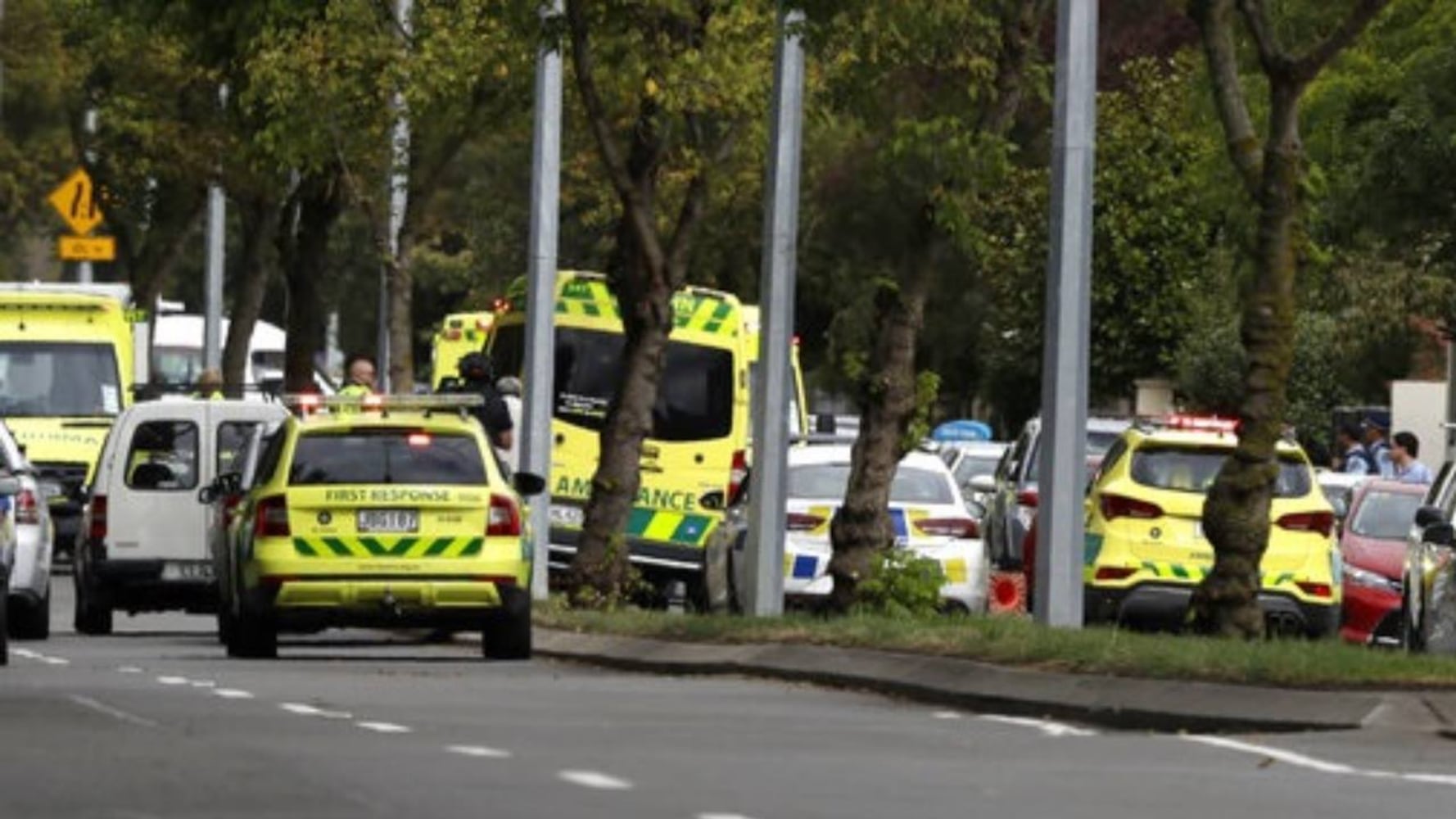 Photos: Mass casualties reported in New Zealand mosque shooting