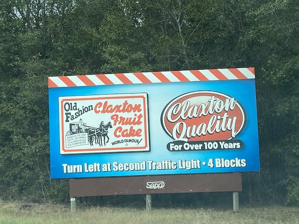 Billboards are among the few paid marketing tools that Claxton Bakery has used to attract customers. Ligaya Figueras/ligaya.figueras@ajc.com