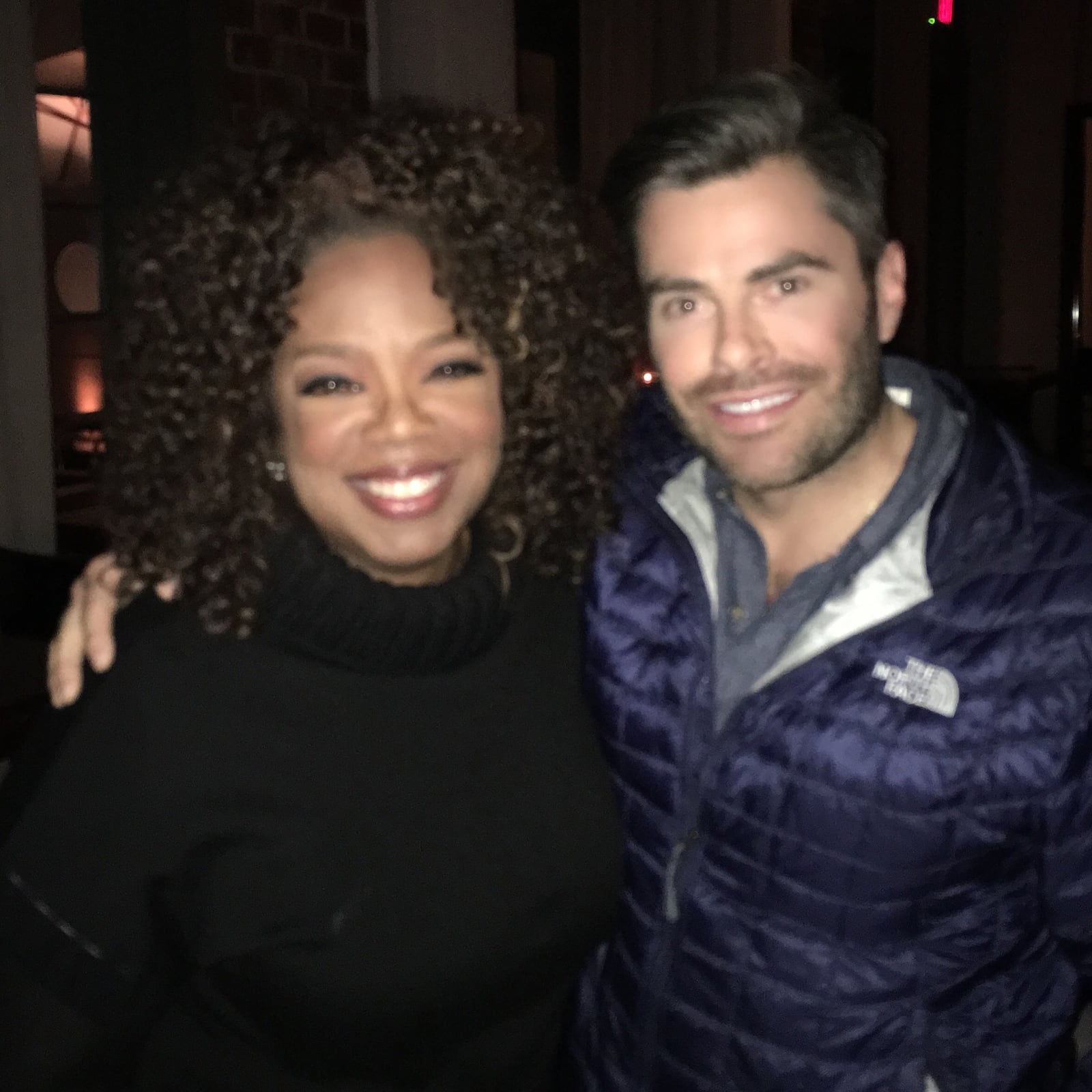 Jared Sapp met Oprah Winfrey Monday night at Rathbun's!