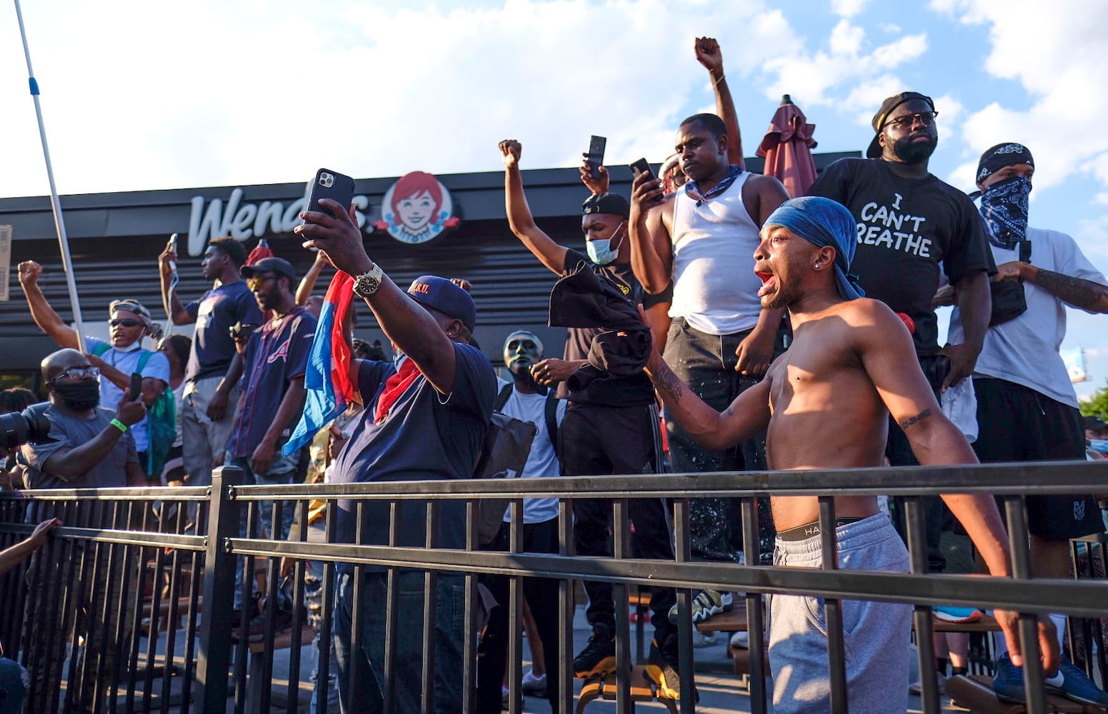 PHOTOS: Protesters gather in Atlanta over Friday’s police shooting