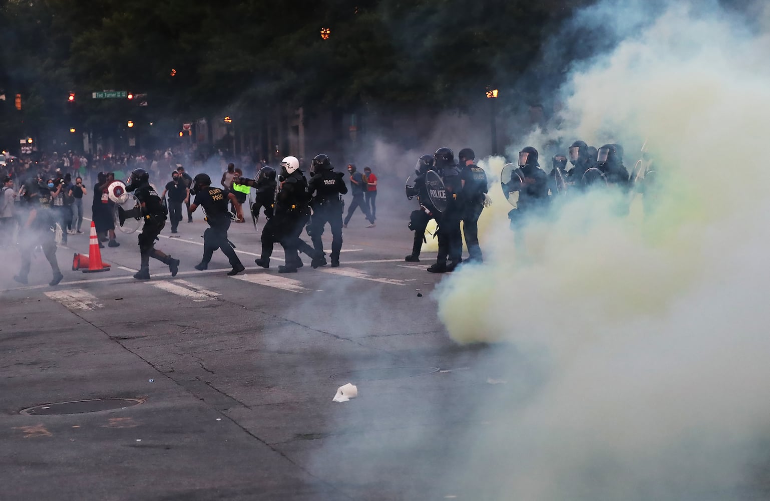 PHOTOS: Third day of protests in downtown Atlanta