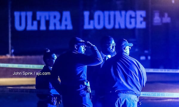 Riverdale police investigators were at the scene of a shooting investigation at a nightclub on Ga. 138 near Taylor Road in March 2019.