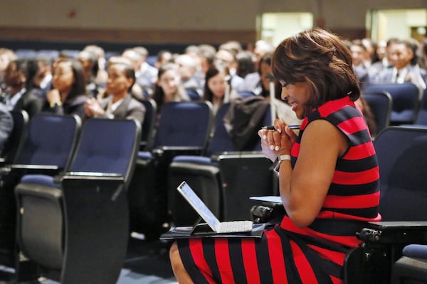 When Dr. Valerie Montgomery Rice became the first woman to head the Morehouse School of Medicine five years ago, she wanted to increase the number of aspiring physicians the school admitted. This year, the school welcomed its third class of 100 aspiring doctors. BOB ANDRES / ROBERT.ANDRES@AJC.COM