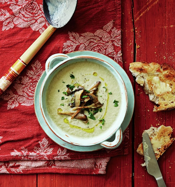 “Leon Happy Soups” Mushroom Soup is an earthy, creamy, posh classic. CONTRIBUTED BY STEVEN JOYCE