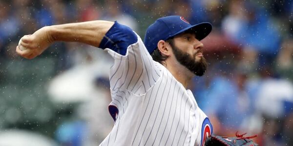 Jason Hammel joined the pool of free-agent starting pitchers when the Cubs bought out his 2017 contract option. The Braves are looking to add at least two starters, preferably free agents on one-year deals. (AP photo)