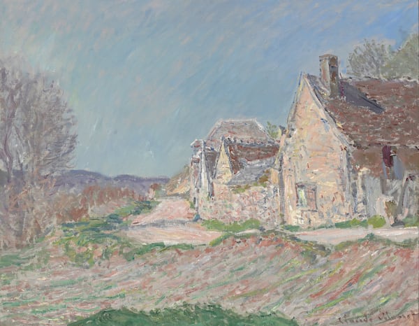 Claude Monet's "Maisons au bord de la route" is part of the collection of impressionist and post-impressionist paintings given to the High Museum of Art by Atlanta philanthropists Doris and Shouky  Shaheen. CONTRIBUTED: HIGH MUSEUM OF ART