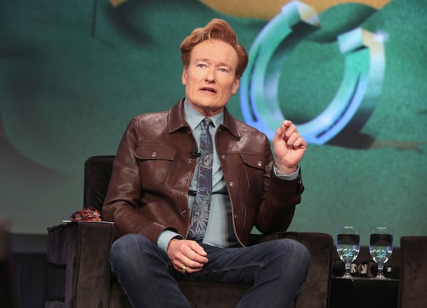 Conan O'Brien takes part in the "Featured Session: Claiming the Future of Entertainment" during the South by Southwest Conference and Festival at the Austin Convention Center on Tuesday, March 11, 2025, in Austin, Texas. (Photo by Jack Plunkett/Invision/AP)