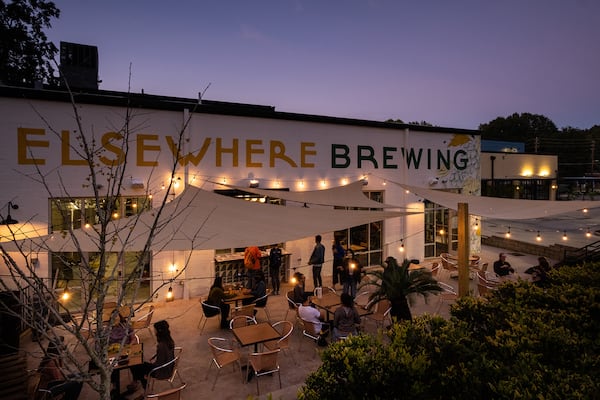 Elsewhere Brewing's setup at the Beacon complex in Grant Park includes a patio. Courtesy of Elsewhere Brewing Co.