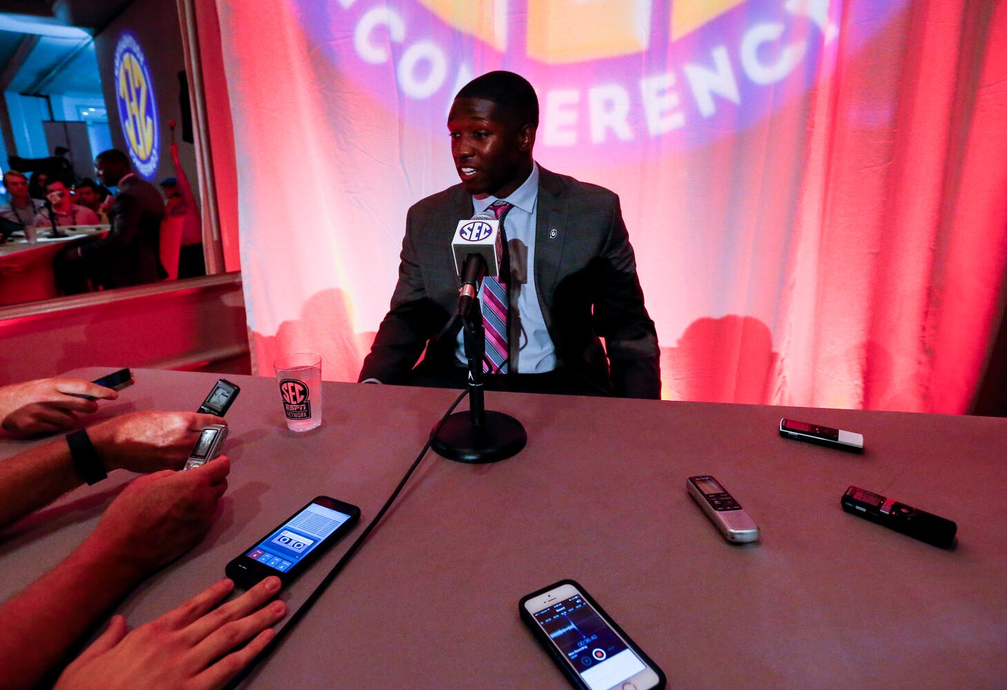 Photos: Kirby Smart talks UGA football at SEC Media Days