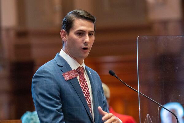 State Rep. Trey Kelley, a Cedartown Republican who is giving up his position as majority whip, was indicted in December by a Polk County grand jury on misdemeanor charges of reckless conduct stemming from his actions following a fatal hit-and-run in 2019. (ALYSSA POINTER / ALYSSA.POINTER@AJC.COM)